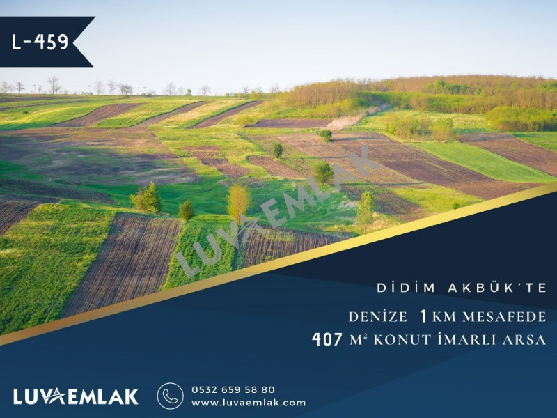 DİDİM AKBÜK’TE 407 m² SATILIK ARSA