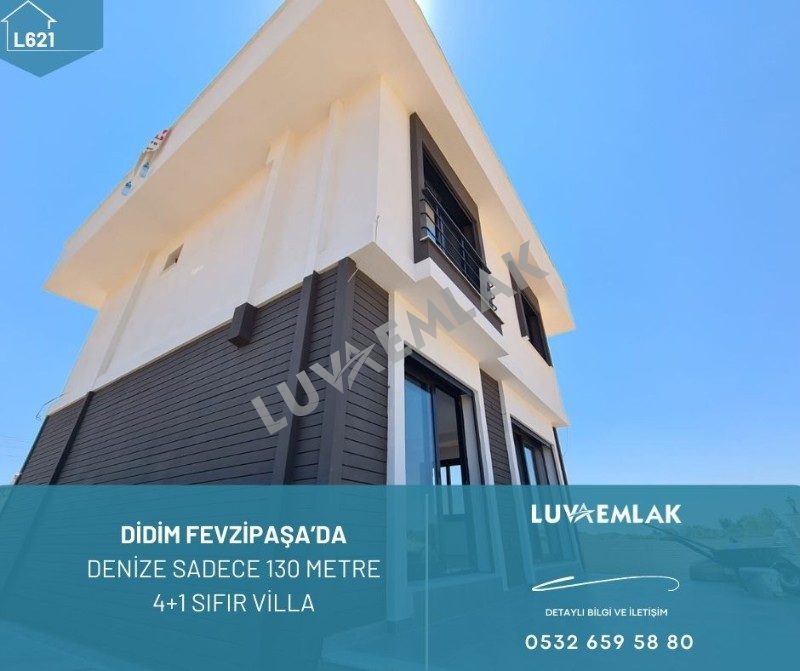 DİDİM FEVZİPAŞA'DA DENİZE SADECE130 METRE TAM M&Uuml;STAKİL SIFIR VİLLA