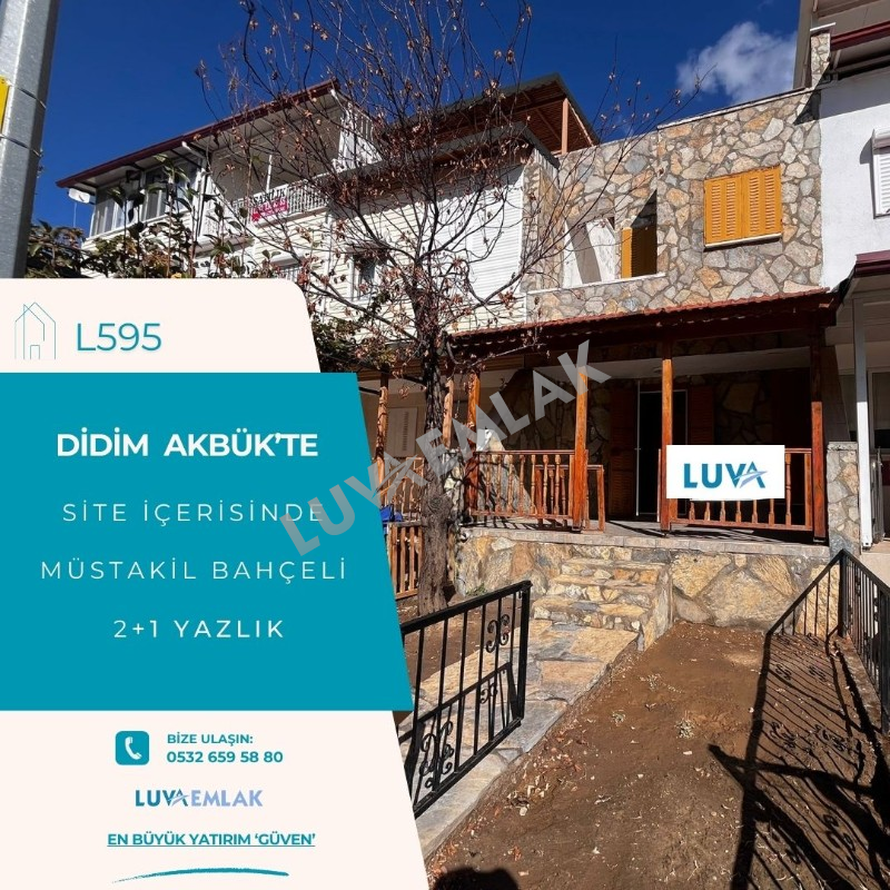 DİDİM AKB&Uuml;K'TE DENİZE 150 METRE BAH&Ccedil;ELİ SATILIK YAZLIK